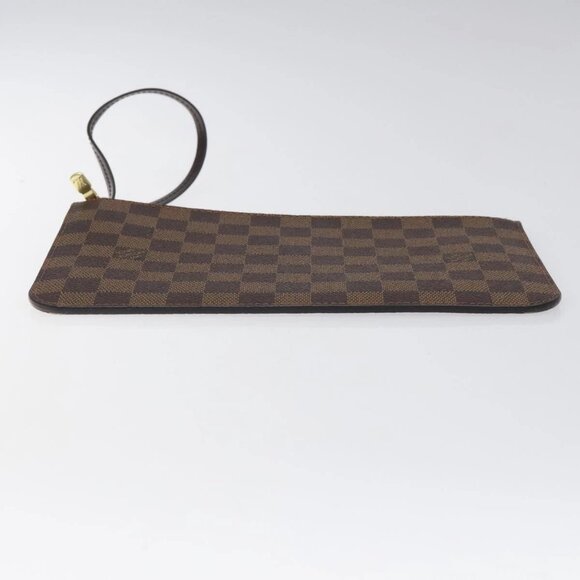 LOUIS VUITTON Damier Ebene Neverfull MM Pouch Accessory Pouch LV Auth 116283 - Picture 7 of 16